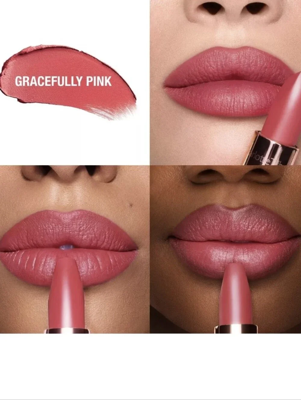 Charlotte Tilbury Matte Revolution Lipstick: Gracefully Pink, .12oz (FS), New